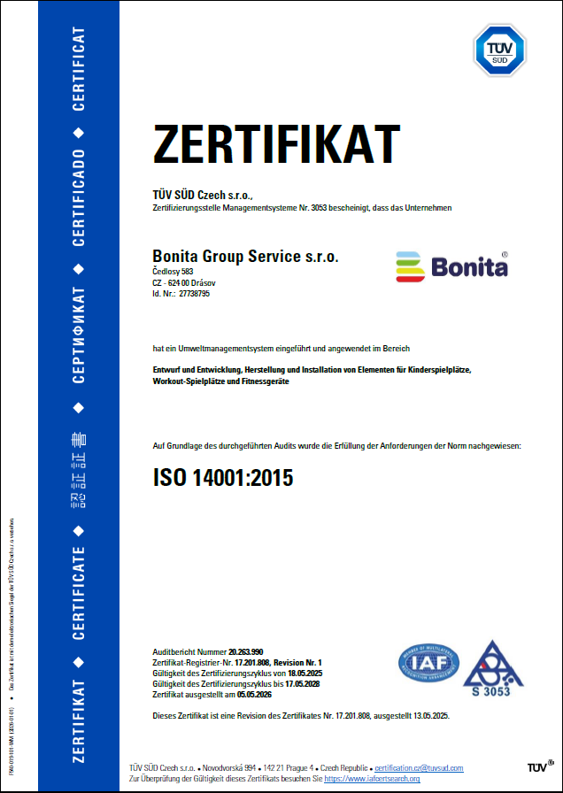certifikát ISO