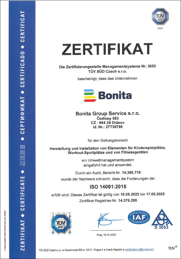 certifikát ISO