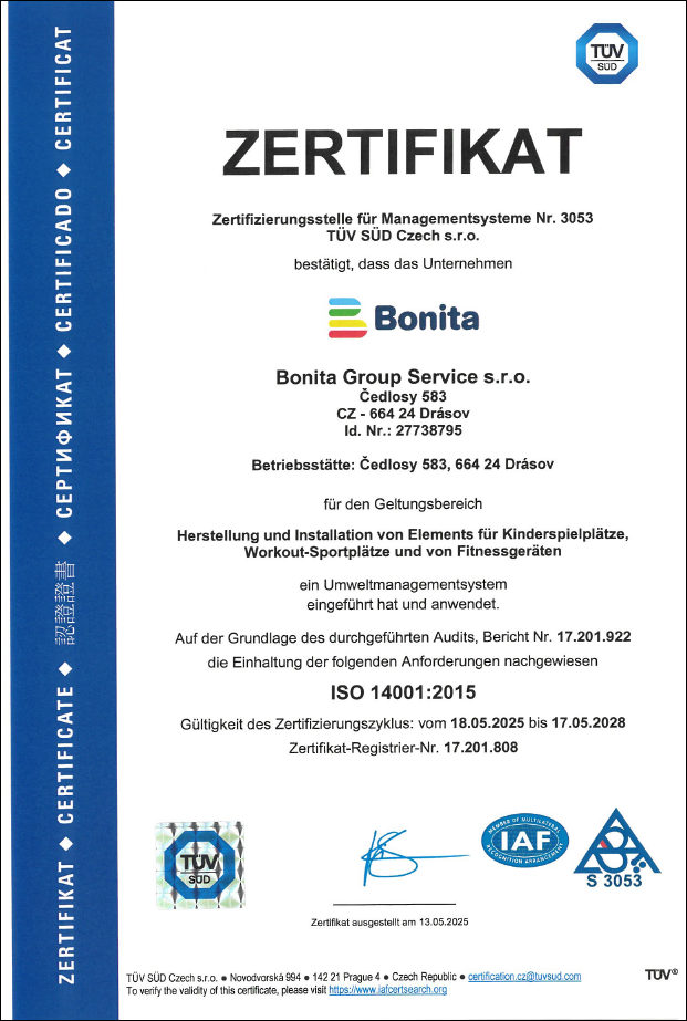 certifikát ISO