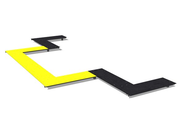 Gebogene Straße AG-701K - metall