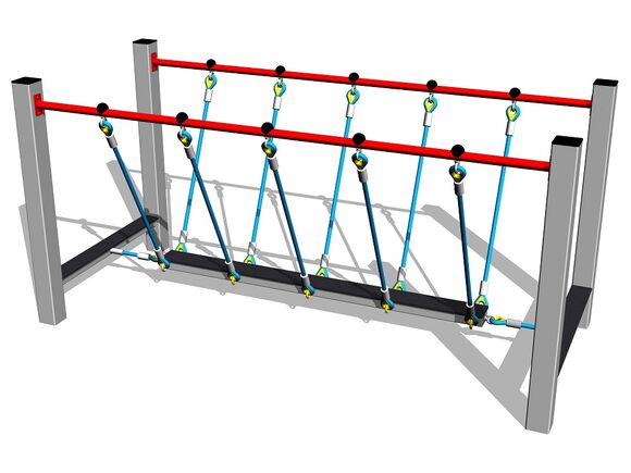 Seil-Balanciersteg BAP-8001KS - silber