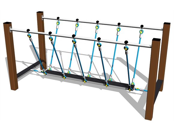 Seil-Balanciersteg BAP-8004KW - braun