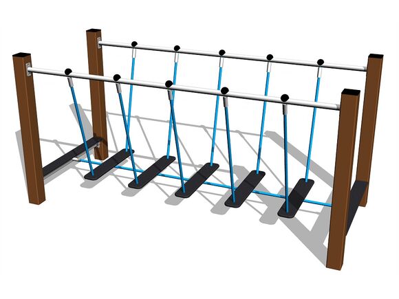 Seil-Balanciersteg BAP-8004KW - braun