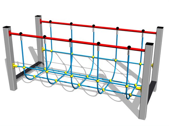 Seil-Balanciersteg BAP-8003KS - silber