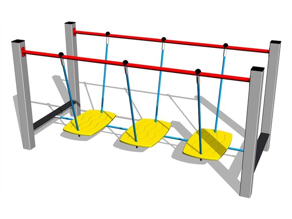 Seil-Balanciersteg BAP-8004KS - silber