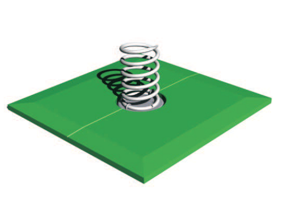 Fallschutzgummifliese BP-002 (grün)