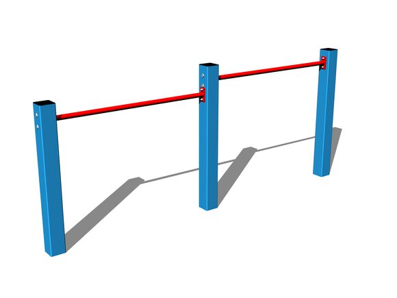 Doppelreckstange HR201KB - blau (f.h. 1 m)