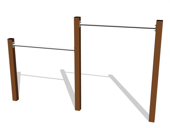 Doppelreckstange - braun (f.h. 1,5 m)