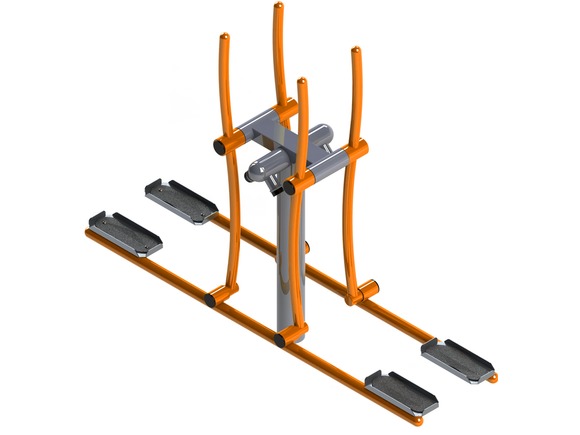 Fitness-Element FP-013SO Skifahren (ski duo) - orange