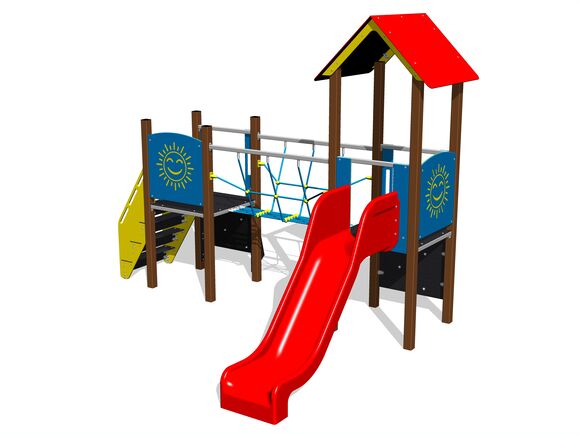 Klassische Spielaufstellung UNK2038KW - braun