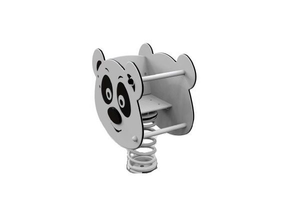 Federwippe - PANDA HPN0227K (Version mit Rückenlehne)