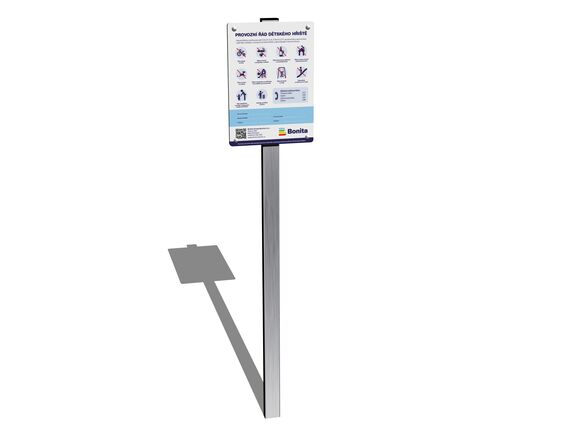 Informationstafel mit Betriebsordnung IT100K