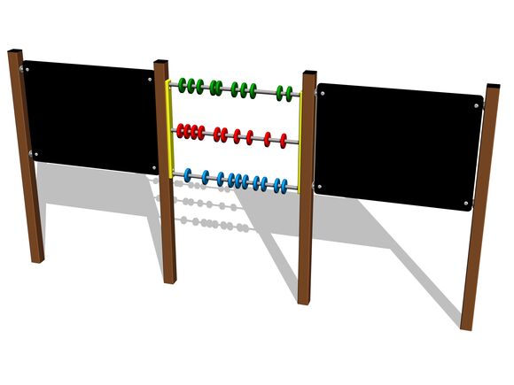 Doppel-Zeichen - und Rechentafel KTP6301KW - braun