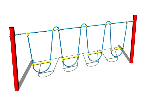 Seile zum Überqueren LP080KR - rot
