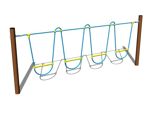 Seile zum Überqueren LP080KW - braun