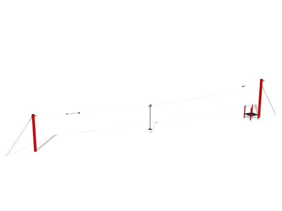 Balken-Seilbahn - rot