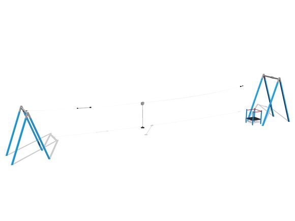 Seilbahn A-Form - blau