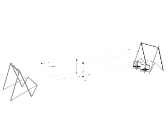Seilbahn A-Form LD031K - verzinkt