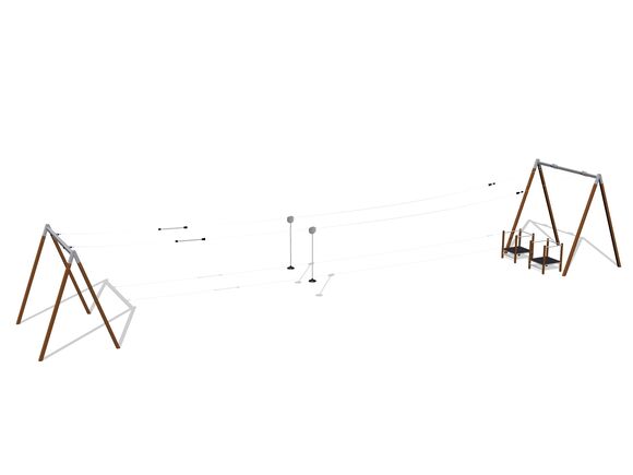 Seilbahn A-Form - braun