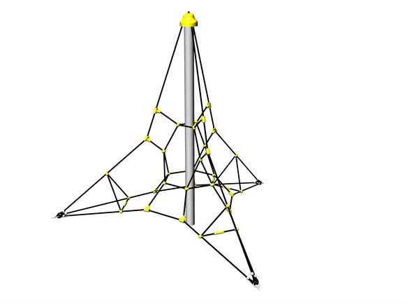 Seilpyramide PY3250K (f.h. 1 m, mit 3 Abspannungen)