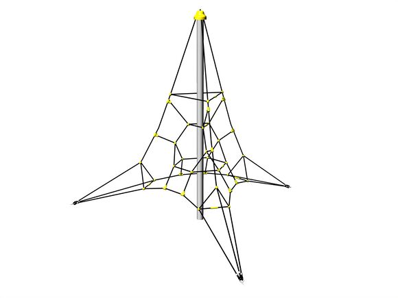 Seilpyramide PY3350K (f.h. 1 m, mit 3 Abspannungen)