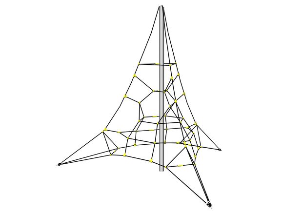 Seilpyramide PY3400K (f.h. 1 m, mit 3 Abspannungen)
