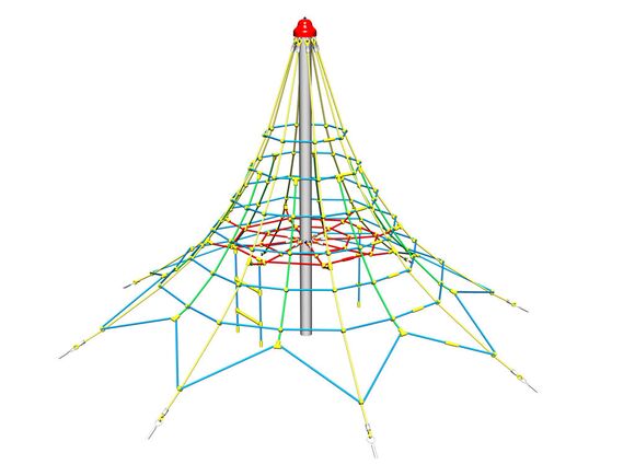 Seilpyramide PY830K (f.h. 1 m, mit 8 Abspannungen)