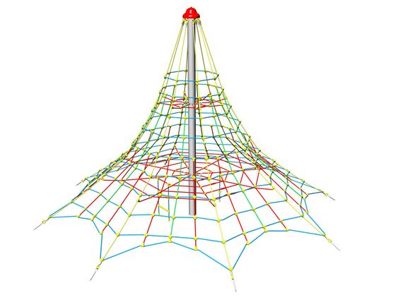 Seilpyramide PY845K (f.h. 1 m, mit 8 Abspannungen)