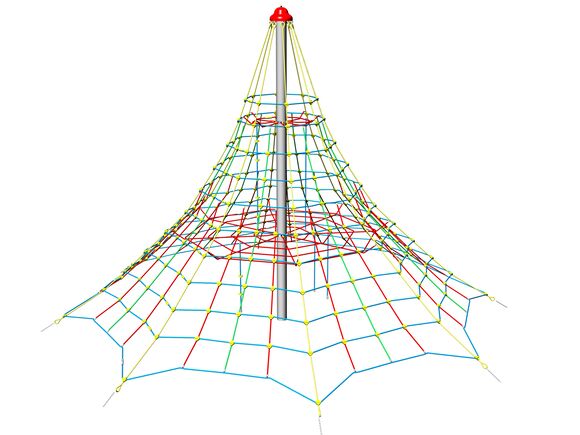 Seilpyramide PY850K (f.h. 1,5 m, mit 8 Abspannungen)