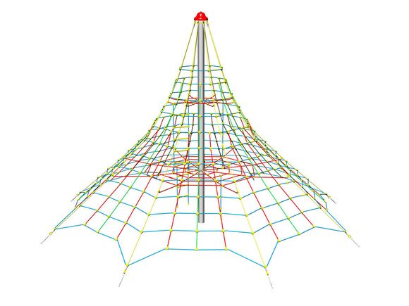 Seilpyramide PY855K (f.h. 1,5 m, mit 8 Abspannungen)