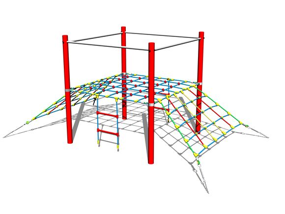 Seilrampe beidseitig LP140KR - rot (f.h. 1 m)