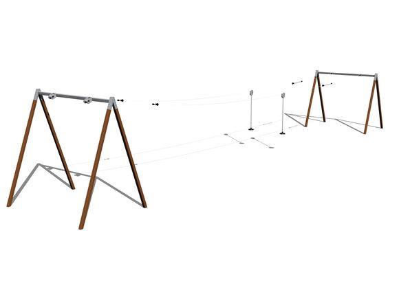 Seilbahn A-Form LD030KW - braun