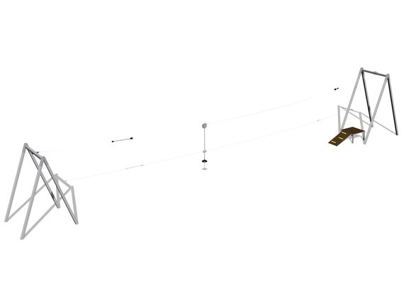 Seilbahn A-Form LD021K - verzinkt
