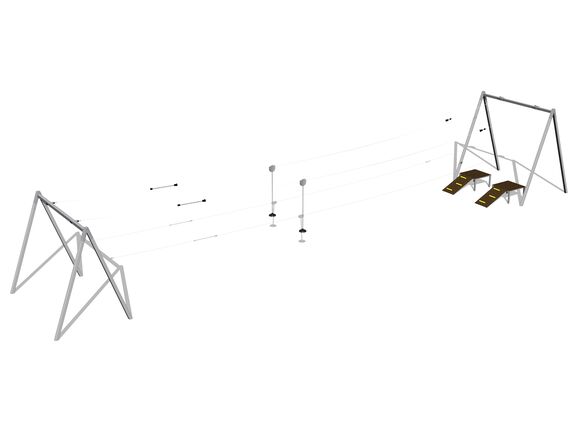 Seilbahn A-Form LD031K - verzinkt