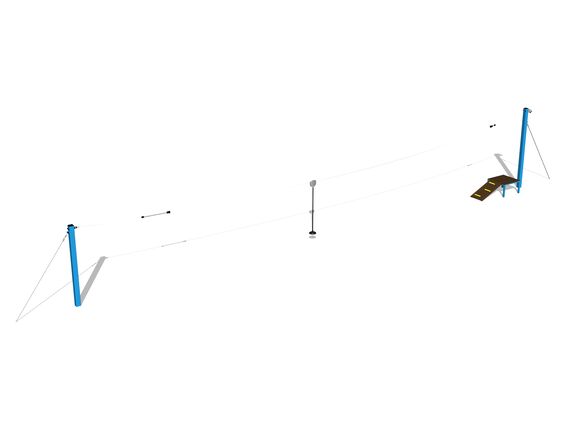 Balken-Seilbahn LD011KB - blau