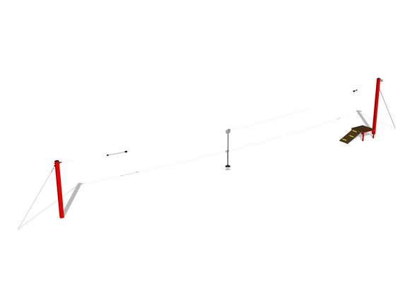 Balken-Seilbahn LD011KR - rot