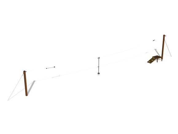 Balken-Seilbahn LD011KW - braun