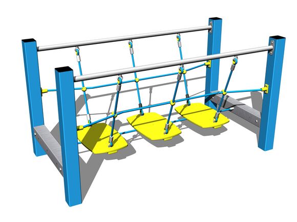 Seil-Balanciersteg LL103KB - blau