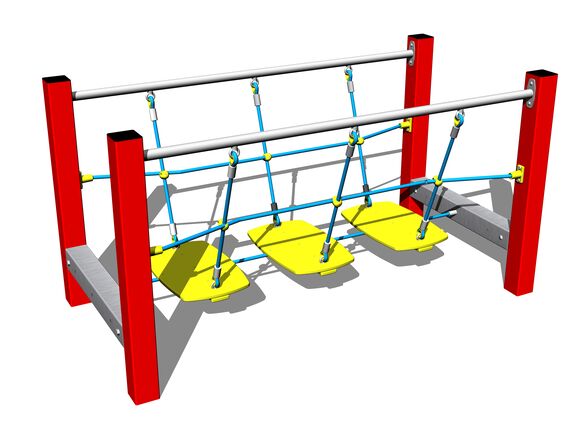 Seil-Balanciersteg LL103KR - rot