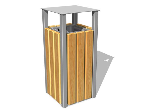 Abfallbehälter mit kleinem Dach OKN0030SD