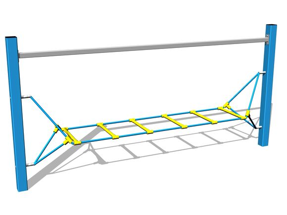 Affenspur Strickleiter - blau