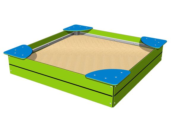 Sandkasten mit Sitzflächen 1,5x1,5 m PIP1515LB
