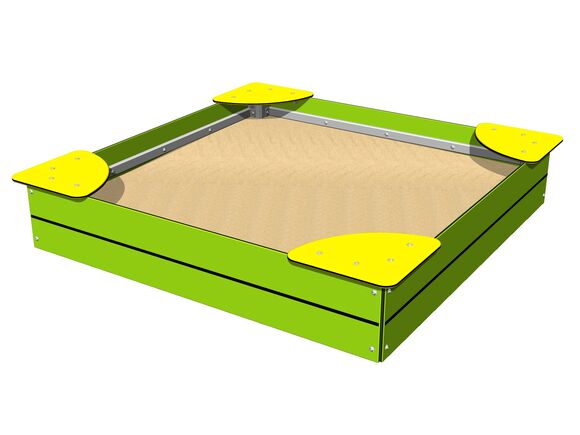 Sandkasten mit Sitzflächen 1,5x1,5 m PIP1515LY