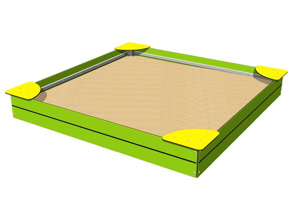 Sandkasten mit Sitzflächen 2x2 m PIP2020LY