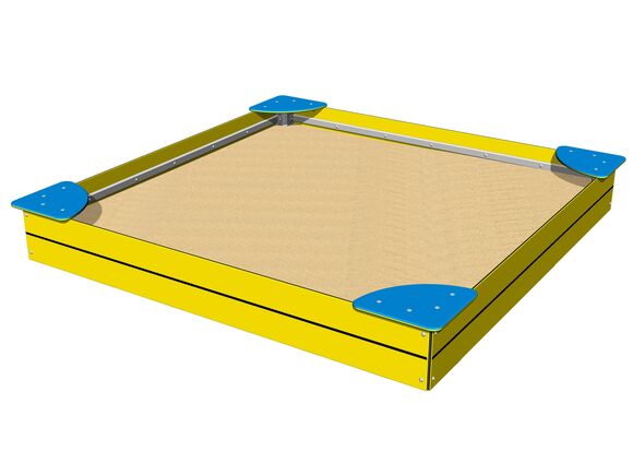 Sandkasten mit Sitzflächen 2x2 m PIP2020YB