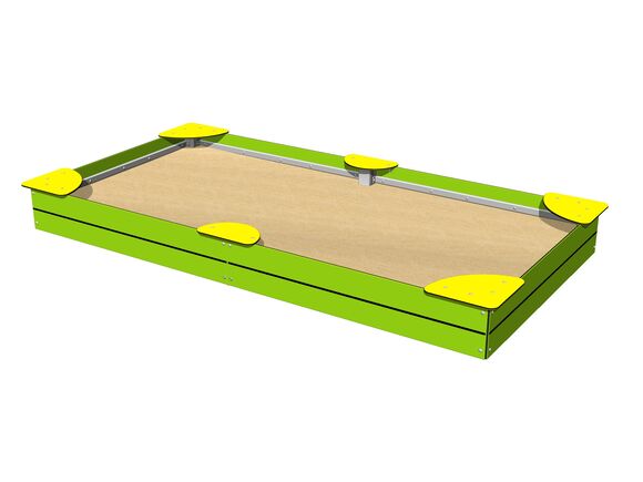 Sandkasten mit Sitzflächen 3x1,5 m PIP3015LY
