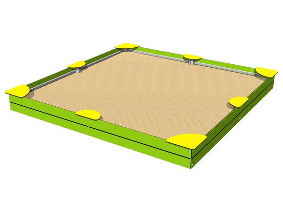 Sandkasten mit Sitzflächen 3x3 m PIP3030LY
