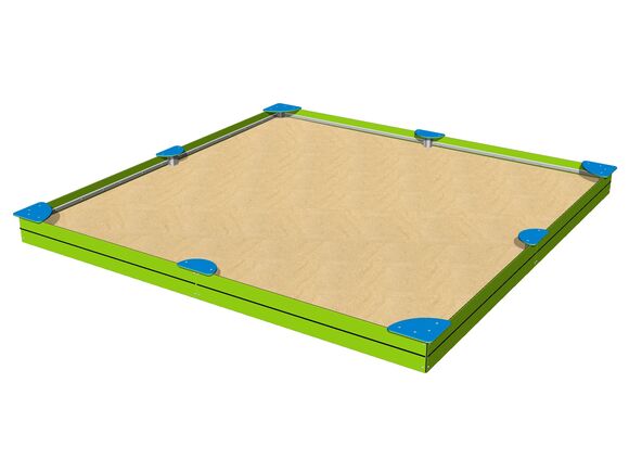 Sandkasten mit Sitzflächen 4x4 m PIP4040LB
