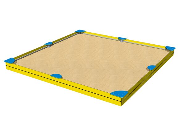 Sandkasten mit Sitzflächen 4x4 m PIP4040YB