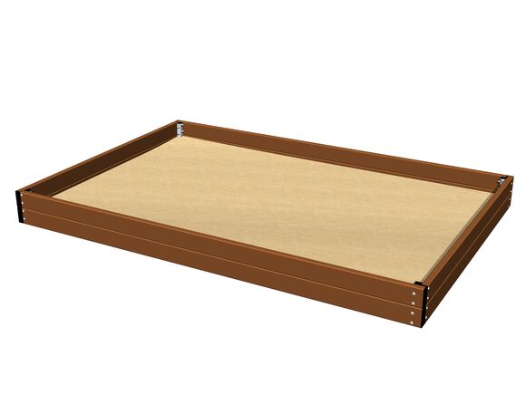 Sandkasten 3x2m - braun